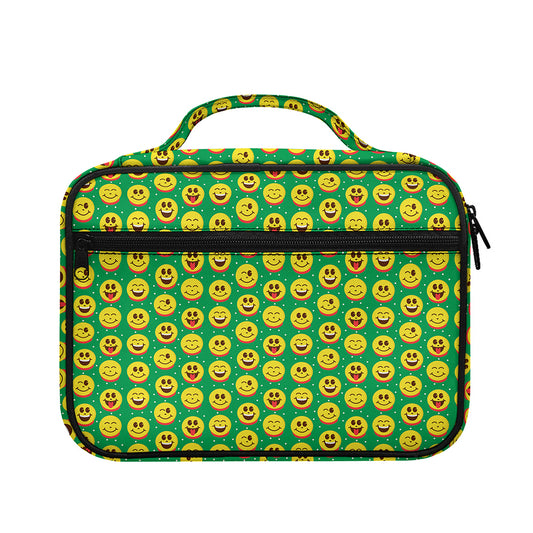 Cute Christmas Emoji Pattern Print Briefcase Bible Bag