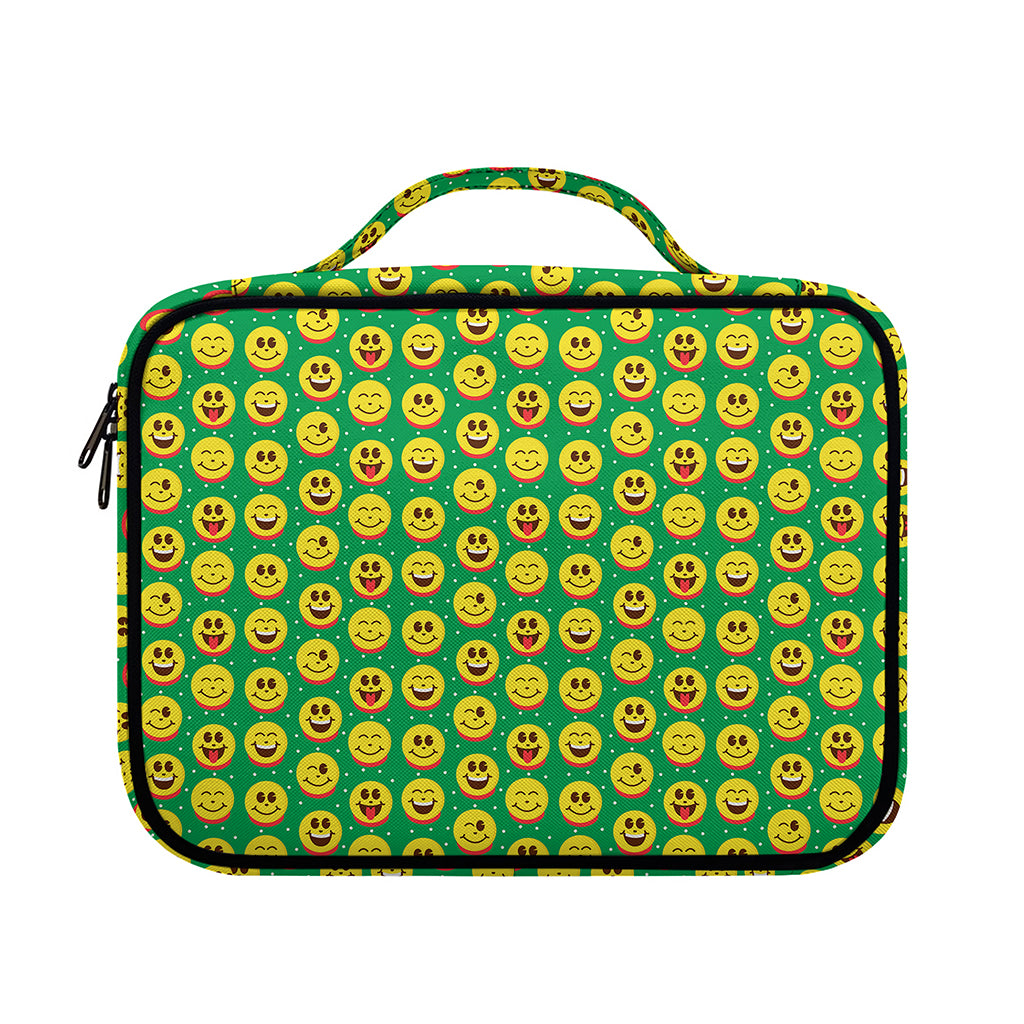 Cute Christmas Emoji Pattern Print Briefcase Bible Bag