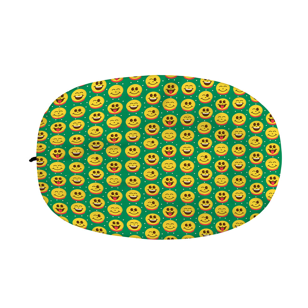 Cute Christmas Emoji Pattern Print Car Side Mirror Covers