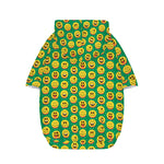 Cute Christmas Emoji Pattern Print Dog Zip Up Hoodie