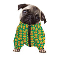 Cute Christmas Emoji Pattern Print Dog Zip Up Jacket
