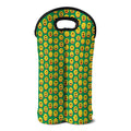 Cute Christmas Emoji Pattern Print Double Neoprene Wine Tote