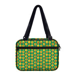Cute Christmas Emoji Pattern Print Double Strap Bible Bag