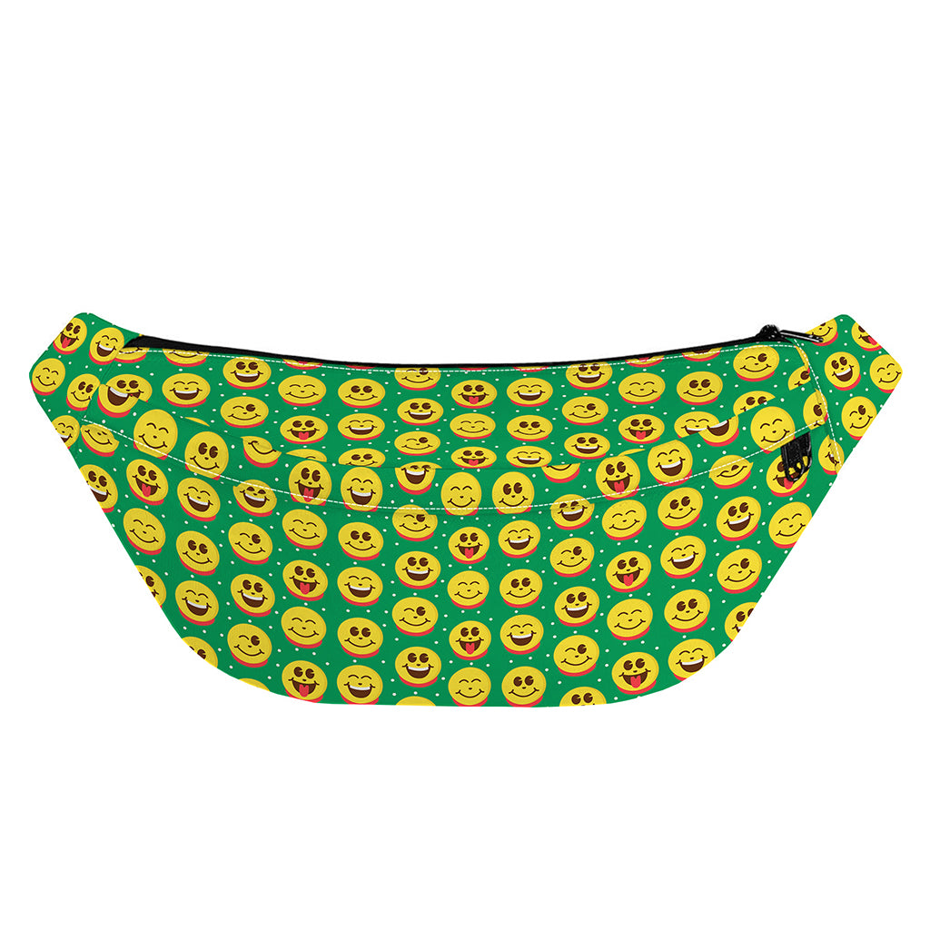 Cute Christmas Emoji Pattern Print Fanny Pack