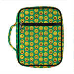 Cute Christmas Emoji Pattern Print Front Pocket Bible Bag