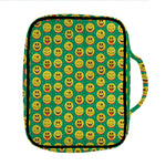 Cute Christmas Emoji Pattern Print Front Pocket Bible Bag