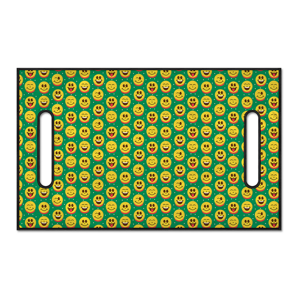 Cute Christmas Emoji Pattern Print Golf Cart Seat Cover