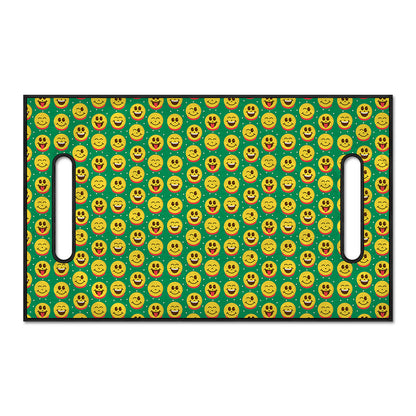 Cute Christmas Emoji Pattern Print Golf Cart Seat Cover