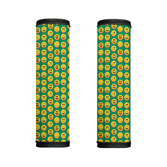 Cute Christmas Emoji Pattern Print Handle Covers