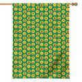 Cute Christmas Emoji Pattern Print House Flag