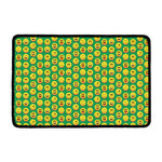 Cute Christmas Emoji Pattern Print Kitchen Mat