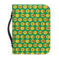 Cute Christmas Emoji Pattern Print Leather Bible Cover