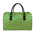 Cute Christmas Emoji Pattern Print Leather Duffel Bag