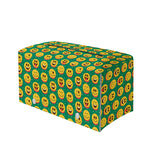 Cute Christmas Emoji Pattern Print Leather Tissue Box Cover