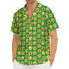 Cute Christmas Emoji Pattern Print Men's Deep V-Neck Shirt