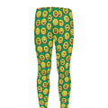 Cute Christmas Emoji Pattern Print Men's Leggings