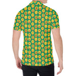 Cute Christmas Emoji Pattern Print Men's Shirt