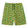 Cute Christmas Emoji Pattern Print Men's Swim Trunks