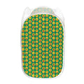 Cute Christmas Emoji Pattern Print Mesh Laundry Hamper
