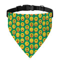 Cute Christmas Emoji Pattern Print Over The Collar Dog Bandana