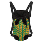 Cute Christmas Emoji Pattern Print Pet Carrier Backpack