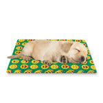 Cute Christmas Emoji Pattern Print Pet Cooling Mat Cover
