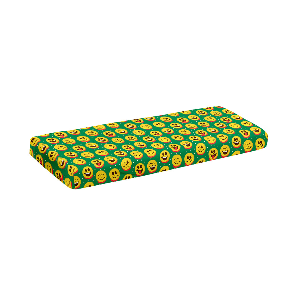 Cute Christmas Emoji Pattern Print Piano Keyboard Cover