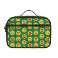 Cute Christmas Emoji Pattern Print Portable Lunch Bag