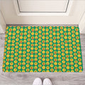 Cute Christmas Emoji Pattern Print Rubber Doormat