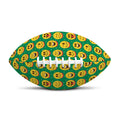 Cute Christmas Emoji Pattern Print Rugby Ball
