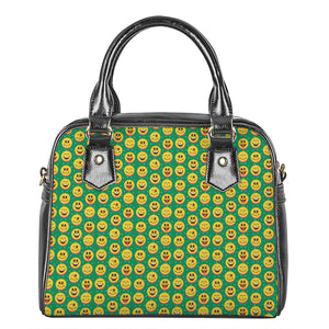 Cute Christmas Emoji Pattern Print Shoulder Handbag