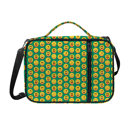 Cute Christmas Emoji Pattern Print Shoulder Strap Bible Bag