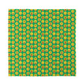 Cute Christmas Emoji Pattern Print Silk Bandana
