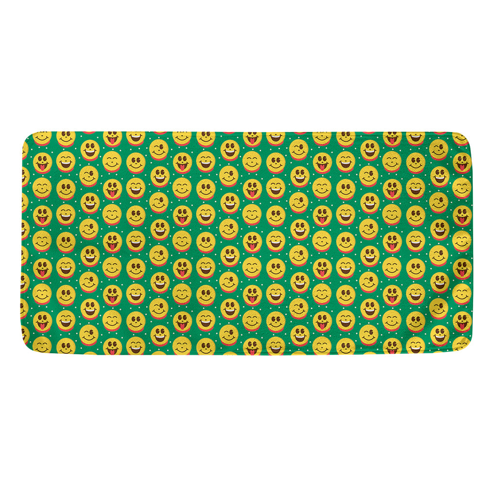 Cute Christmas Emoji Pattern Print Towel