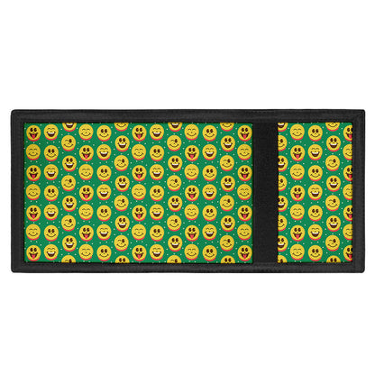 Cute Christmas Emoji Pattern Print Trifold Wallet