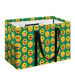 Cute Christmas Emoji Pattern Print Utility Tote Bag