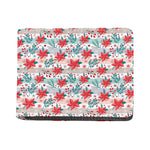 Cute Christmas Poinsettia Pattern Print Bifold Wallet