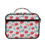 Cute Christmas Poinsettia Pattern Print Briefcase Bible Bag