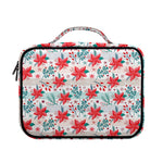 Cute Christmas Poinsettia Pattern Print Briefcase Bible Bag