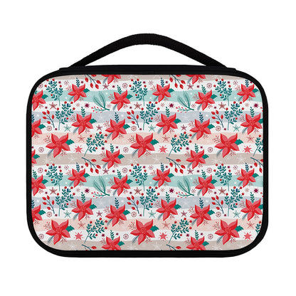 Cute Christmas Poinsettia Pattern Print Classic Bible Case