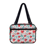 Cute Christmas Poinsettia Pattern Print Double Strap Bible Bag