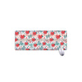 Cute Christmas Poinsettia Pattern Print Extended Mouse Pad