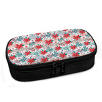 Cute Christmas Poinsettia Pattern Print Insulin Cooler Travel Case