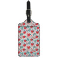 Cute Christmas Poinsettia Pattern Print Luggage Tag