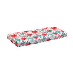 Cute Christmas Poinsettia Pattern Print Piano Keyboard Cover