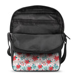 Cute Christmas Poinsettia Pattern Print Rectangular Crossbody Bag
