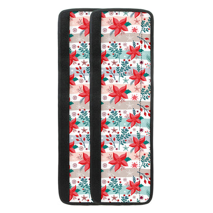 Cute Christmas Poinsettia Pattern Print Refrigerator Handle Covers