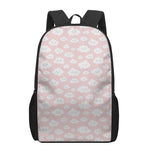 Cute Cloud Pattern Print 17 Inch Backpack