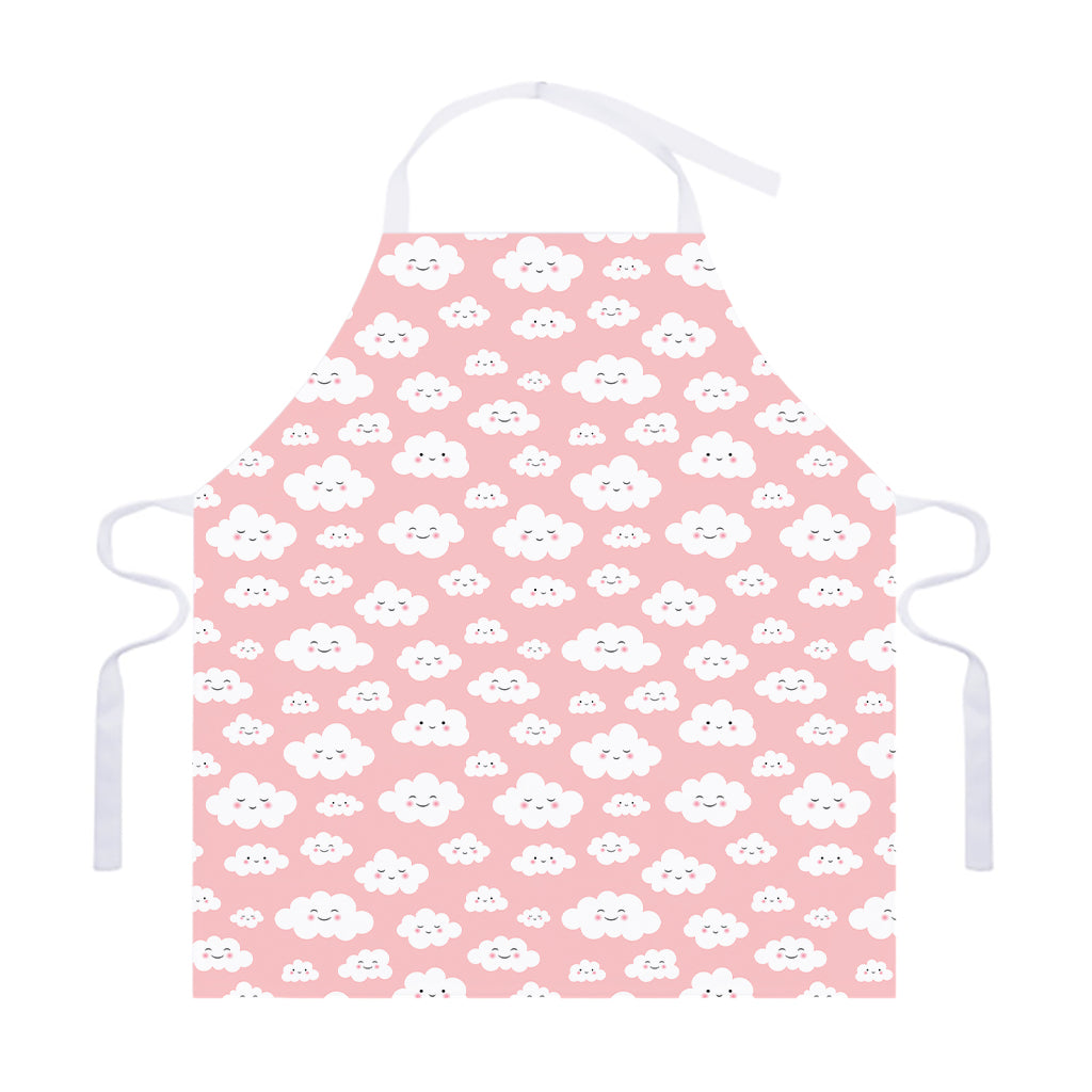 Cute Cloud Pattern Print Adjustable Apron