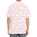 Cute Cloud Pattern Print Aloha Shirt
